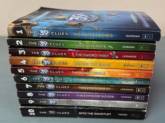 The 39 Clues Paperback Books 1-10 Set just $12