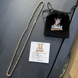 14k Gold Solid Rope Chain