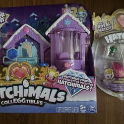NEW HATCHIMALS COLLEGGTIBLES Glitter Salon and Refill (RARE)