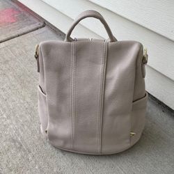 Lanyani Backpack leather pebble Bag with adjustable straps