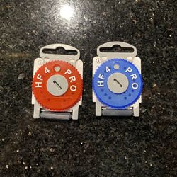 2-Set HF4 Pro Filter Hearing Aid Protection Earwax Guards Red & Blue