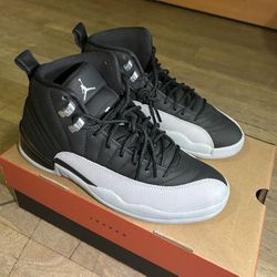 Air Jordan 12 Retro 'Black And Wolf Grey' Men’s 9.5 9 1/2