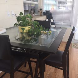 High Top Table And 4 Chairs, Coffee Table, 2 end tables And Computer Table/desk