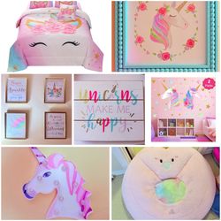 Girls Unicorn Bedroom Decor 