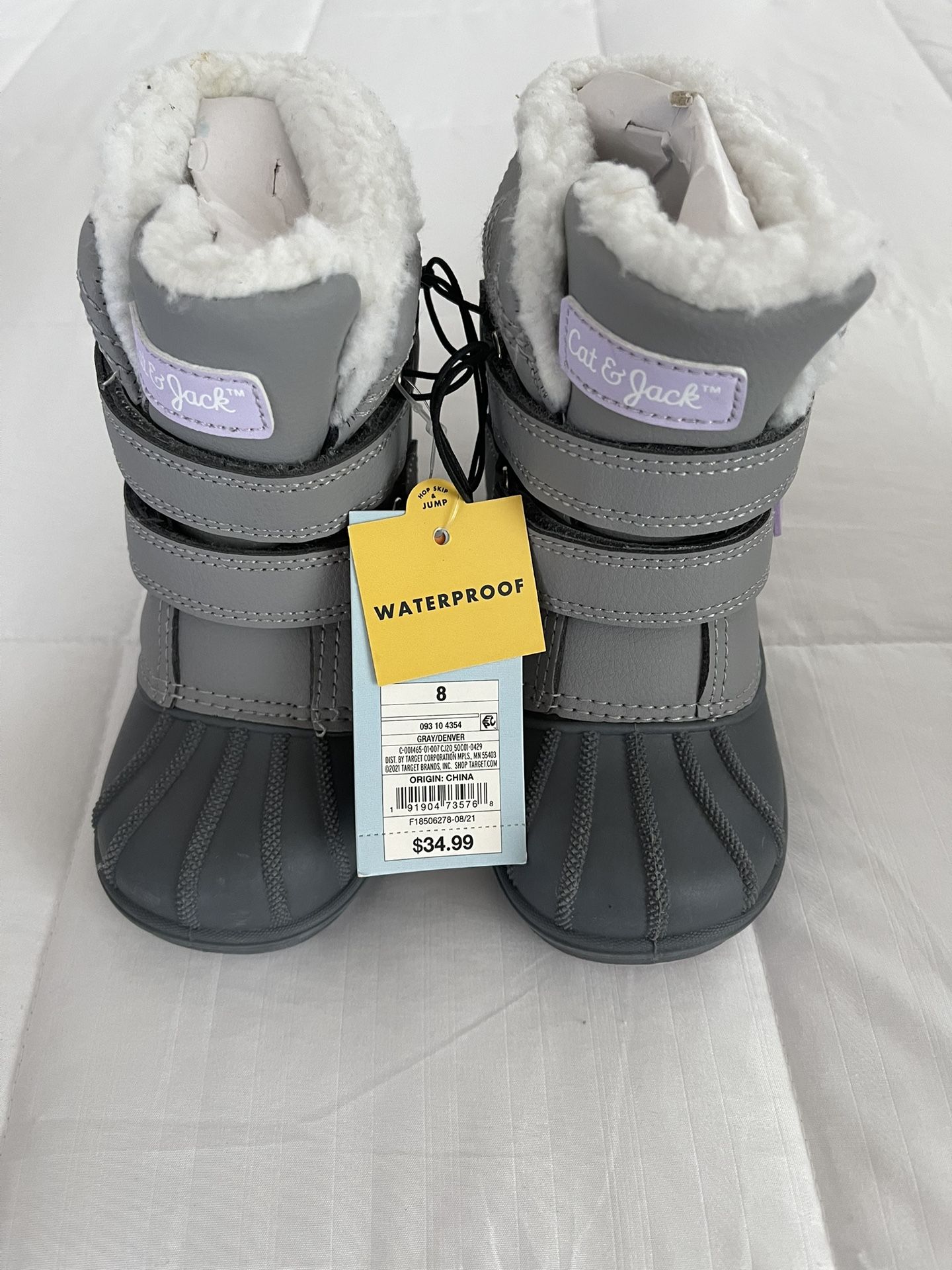 Kids Snow Boots Waterproof Size 8