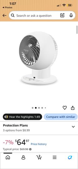 IRIS Woozoo PCF-SC15 Compact Globe Fan