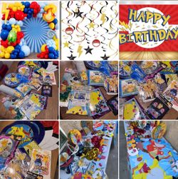 40+ birthday celebration Pokémon party supplies decor fiesta decoraciones