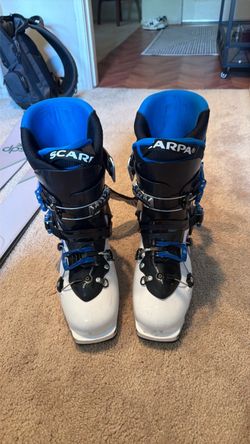 Gently used scarpa touring boots - 25.5