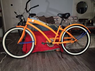Skull and Bones Orange  Beach Cruiser