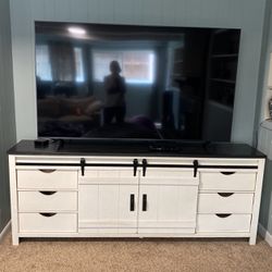 75" TV and stand