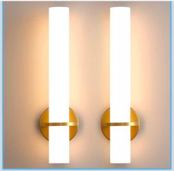 Gold Bathroom Wall Sconces Set of 2