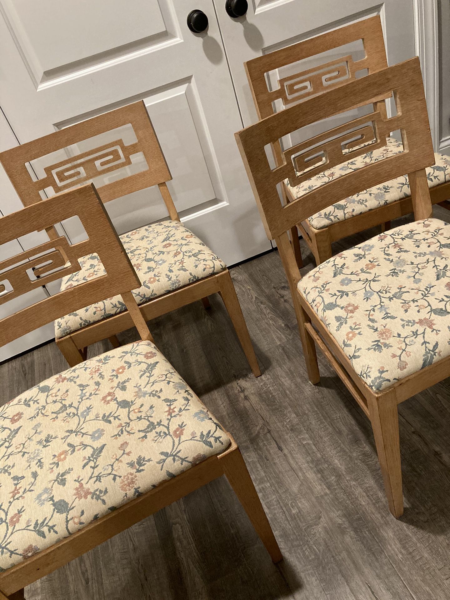 Hollywood Regency style set of four chairs