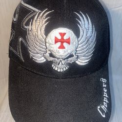 Choppers Motorcycle Black SnapBack Cap