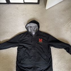 University Of Maryland X Champion Zip Up Jacket Large