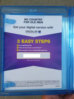 No Country For Old Men Digital HD Code Movie Vudu Fandango Now or Google Play