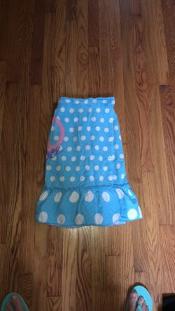 Kids Justice adjustable Velcro top wrap towel/robe