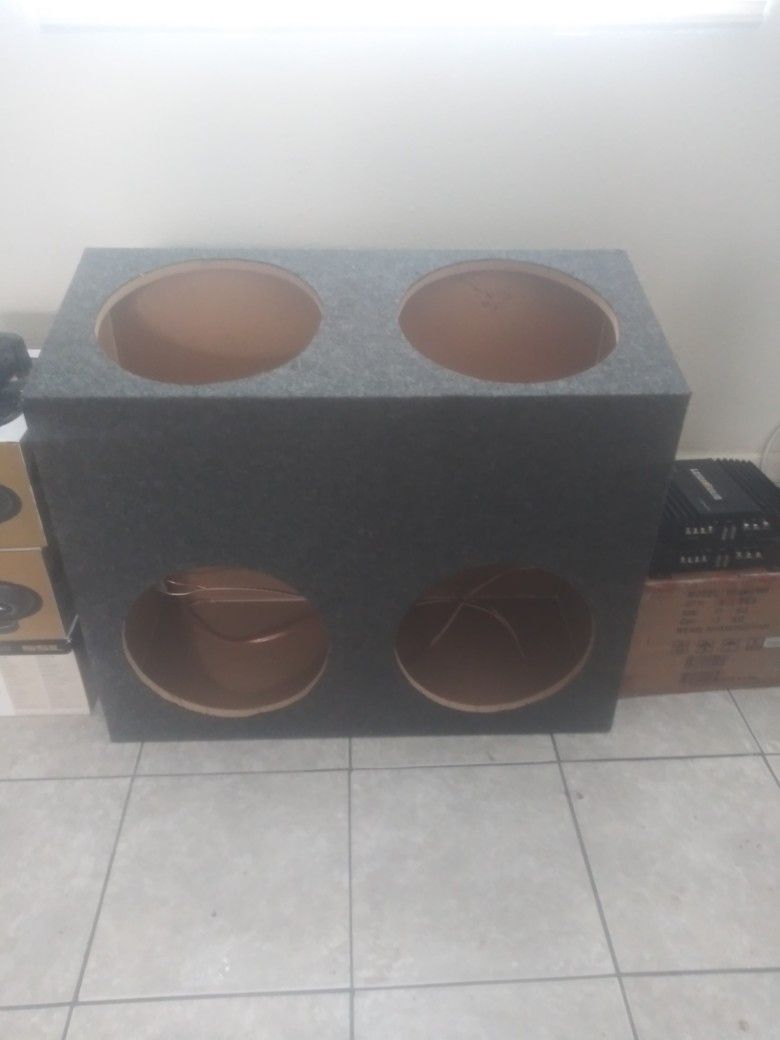 Subwoofer Box For 4 12 Inch Subs! Box Only!