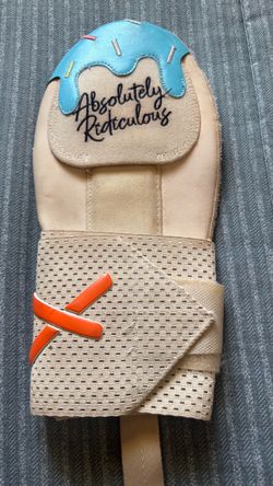 Absolutely Ridiculous Pushin' P Tan Ice Cream Baseball Sliding Mitt - USED