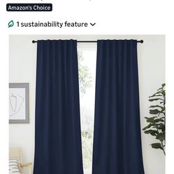 NICETOWN Blackout Curtains - Navy