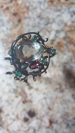 Green Amethyst/ Sterling New