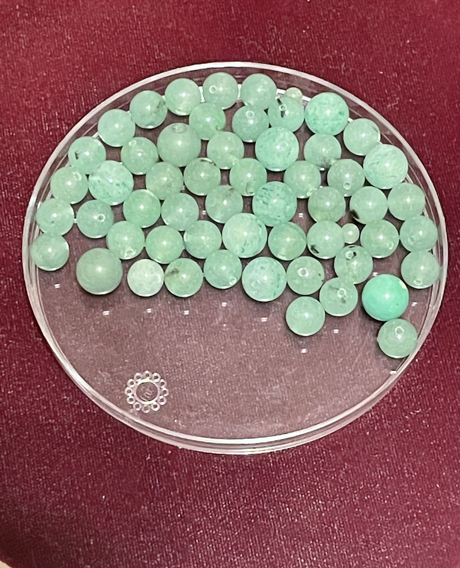 26 Green Aventurine Beads. 296