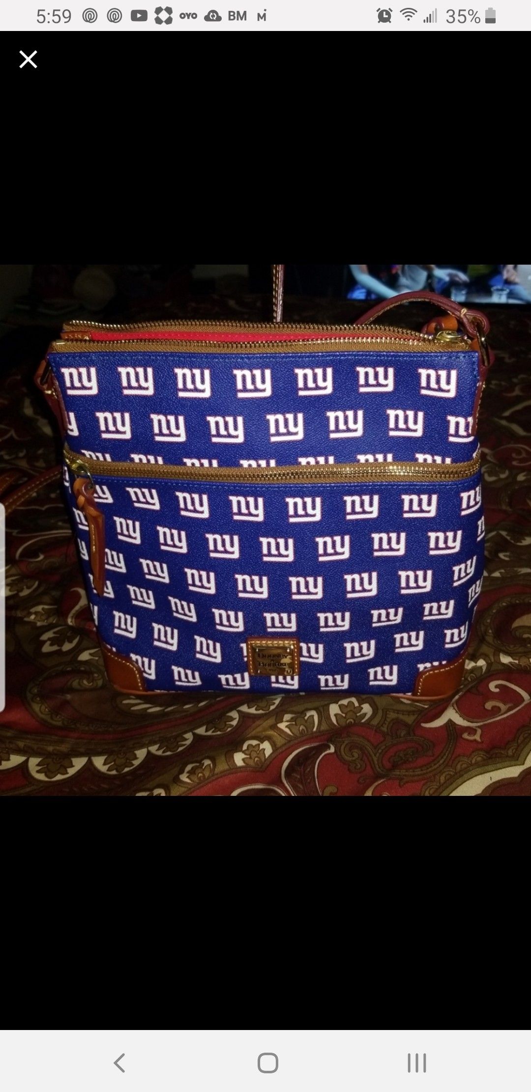 Dooney & Bourke, New York Giants limited edition bag