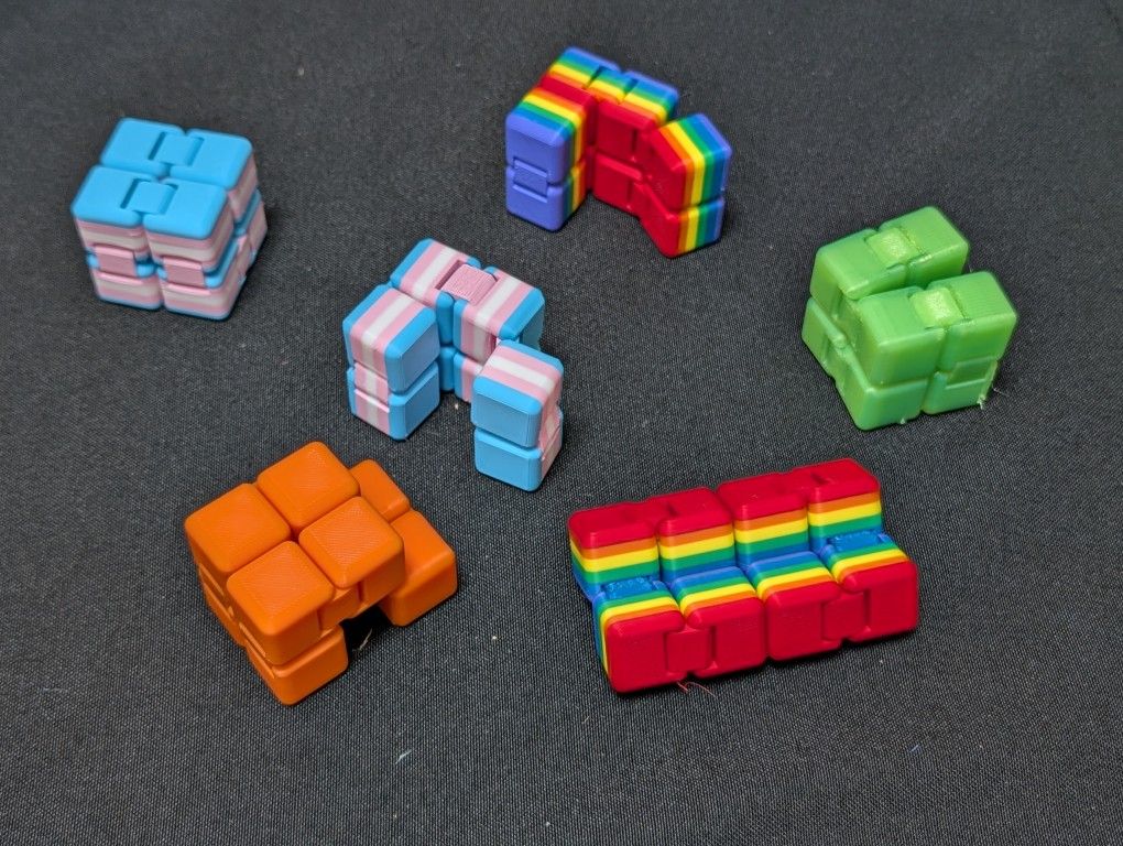 3D Printed Fidget Infinity Cubes