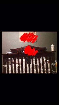 Crib with mattress