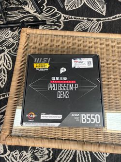 MSI B550 Motherboard + 8GB DDR3L RAM and Fans