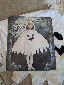 Kids Ghost Halloween Costume Size S (3-4Y)