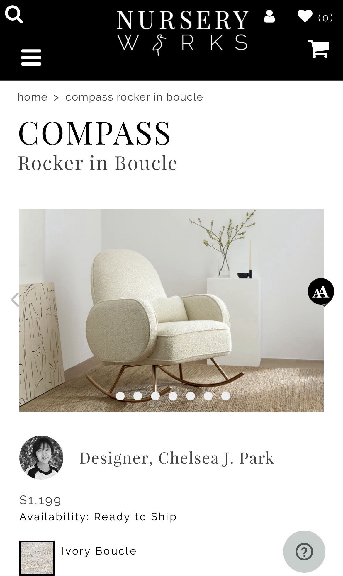 Boucle Rocking Chair