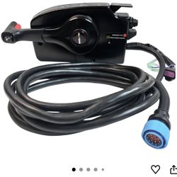 881170A13-4000 side mounted for mercury outboard engine throttle remote control box 4 stroke 14pin with 5m Harness & power trim switch