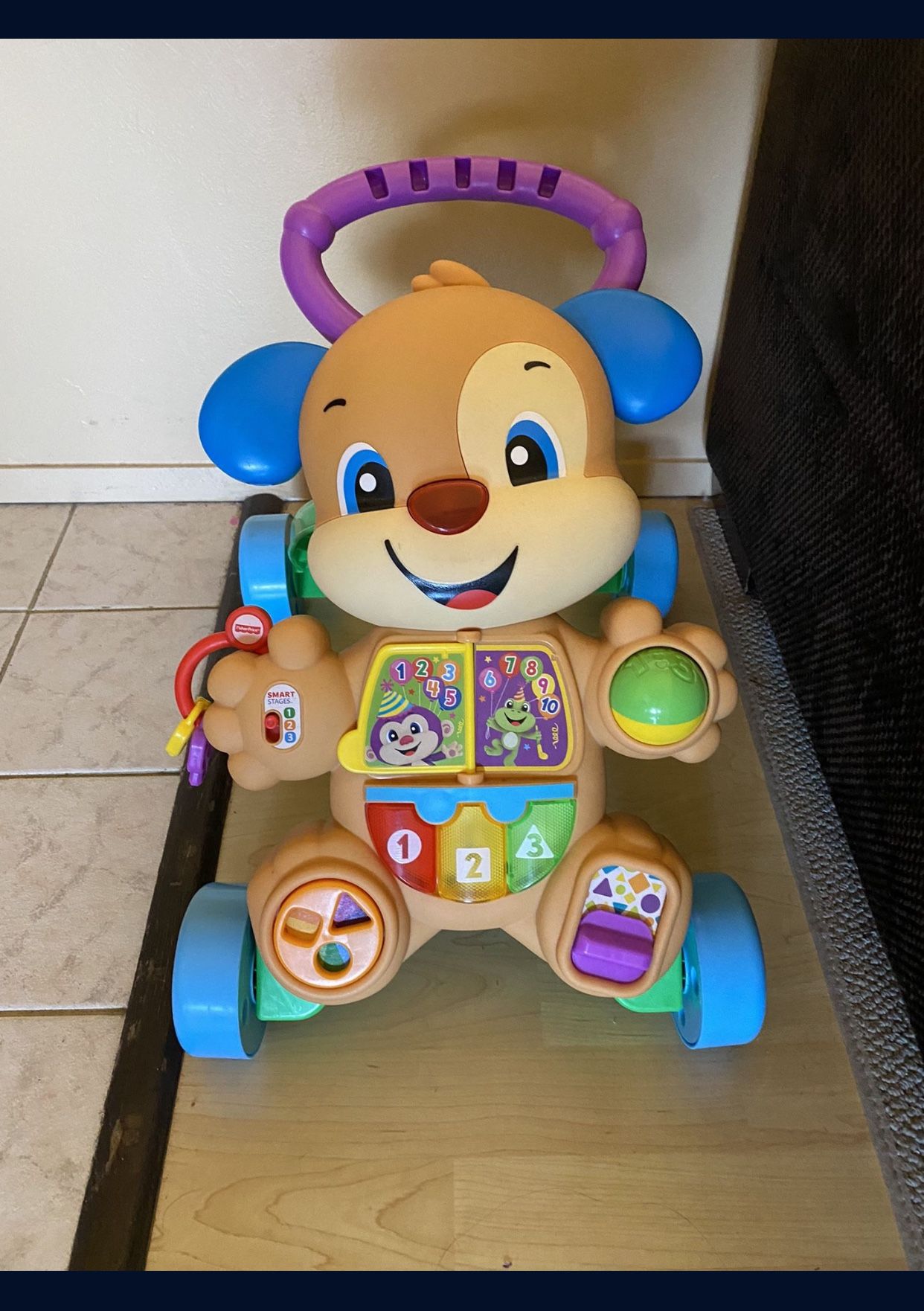 Fisher-Price Laugh & Learn Baby & Toddler Toy Smart Stages Learn With Puppy Walker