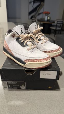 Girls Jordan 3 Retro Vintage Floral (GS) 1Y