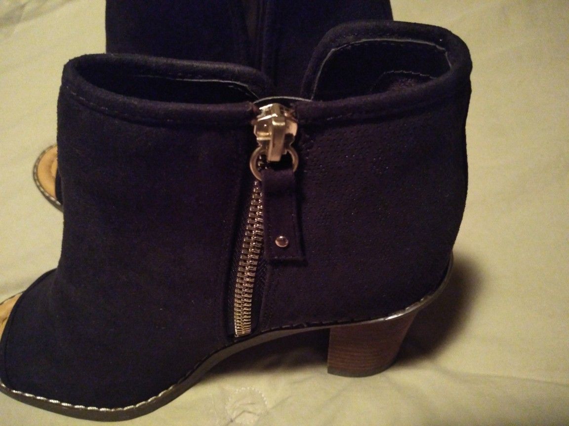 Women's open toe ankle boots