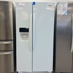 Whirlpool Side by Side Refrigerator in White