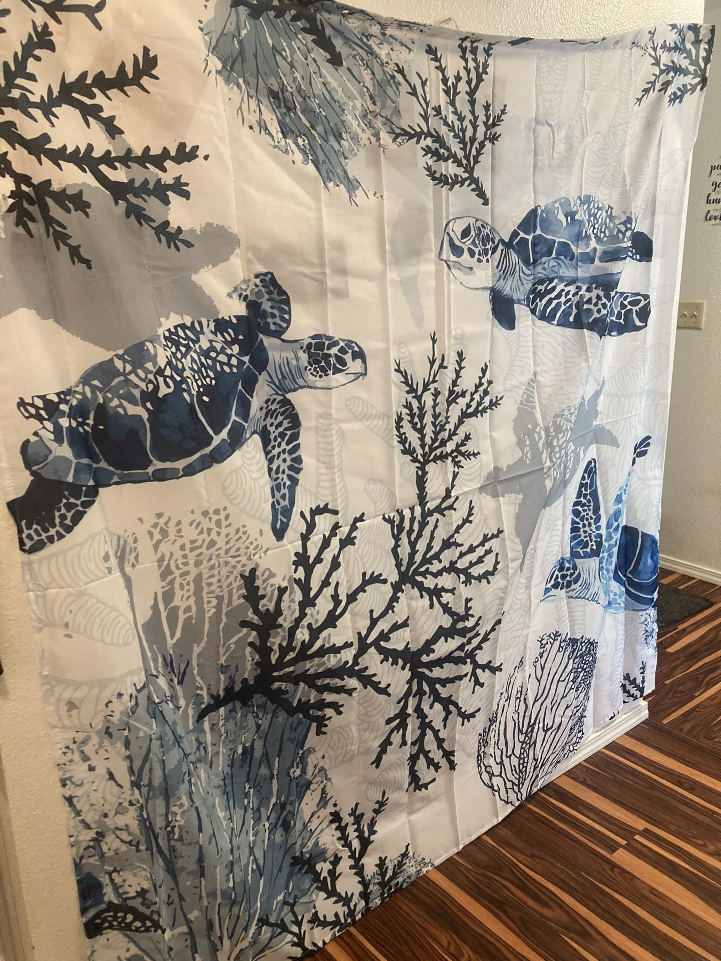 Sea turtle shower Curtain New