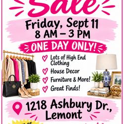 Garage Sale One Day Only 