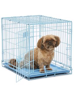 DOG CRATE BLUE