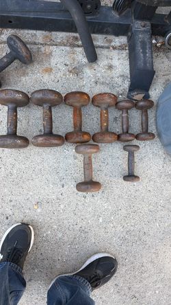 VINTAGE DUMBBELLS