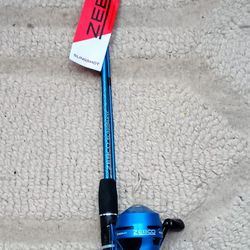 Zebco 202 Slingshot  Spin cast Rod And Reel Combo BRAND NEW