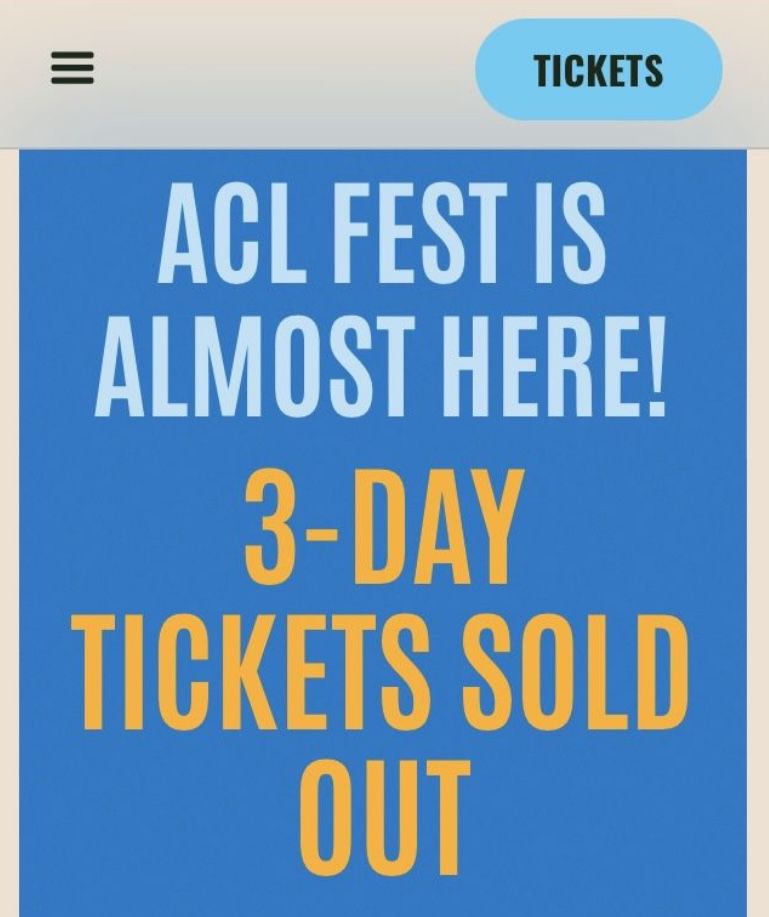ACL 2022 Weekend One wristband