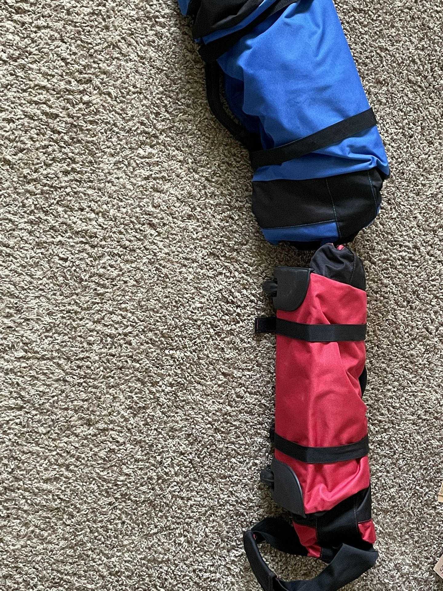 Brand Unknown, Compact Duffle Bags, Blue And Red