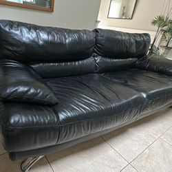 Real leather couch/sofa