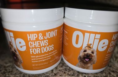 Ollie hip and joint dog chews 2 bottles