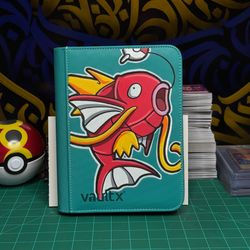 Custom painted 4-page card binder