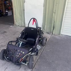 79cc 1-Seat Gasoline Go-Kart, 4 Stroke 2.5HP, 13" Front and Rear All Terrain Tires (Black)