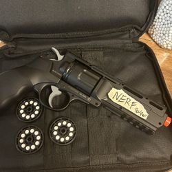 2 CUSTOM NERF GUNS with face mask