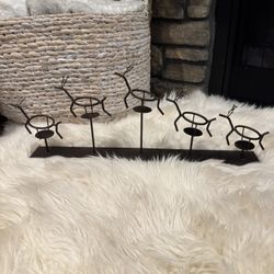 Metal Reindeer Candle Holder