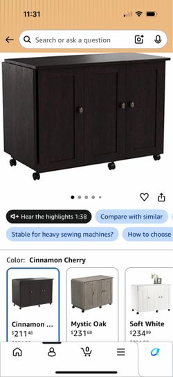 Storage easy rolling sewing and craft cart